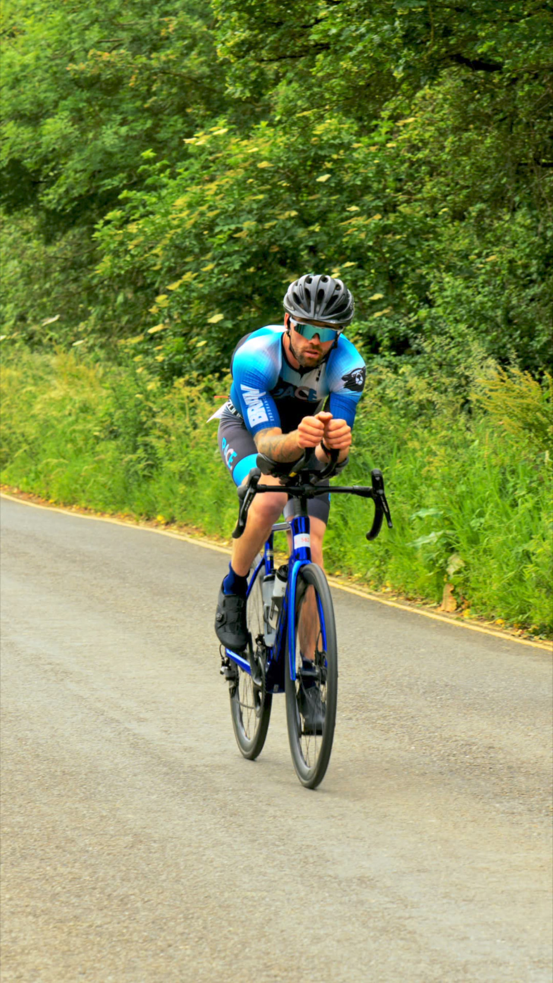 PACE athlete on a time-trial bike